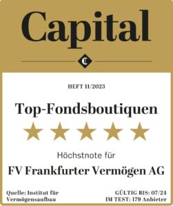 Capital 5 Sterne Auszeichnung in der Kategorie Top-Fondsboutique für 2023